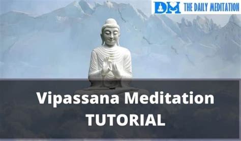 Guided Vipassana Meditation With Script