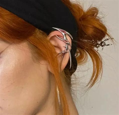 Cyber Y2k Ear Cuff1 Y2k Jewelry Y2k Earrings Anime Elf - Etsy