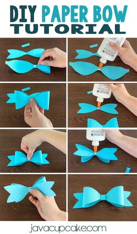 DIY Paper Bows - JavaCupcake | Paper bow, Paper bows tutorial, Paper ...