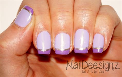 Purple French Manicure .x. http://naildeesignz.blogspot.co.uk/2016/05 ...