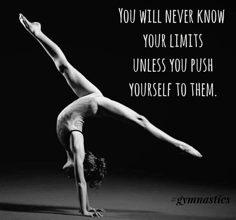 a woman doing a handstand on the ground with a quote above her that reads, you will never know ...