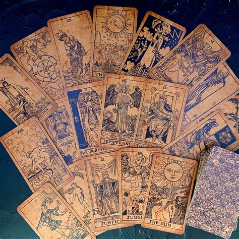 Tarot Deck Vintage Rider Waite Professional Craft Cardboard | Etsy