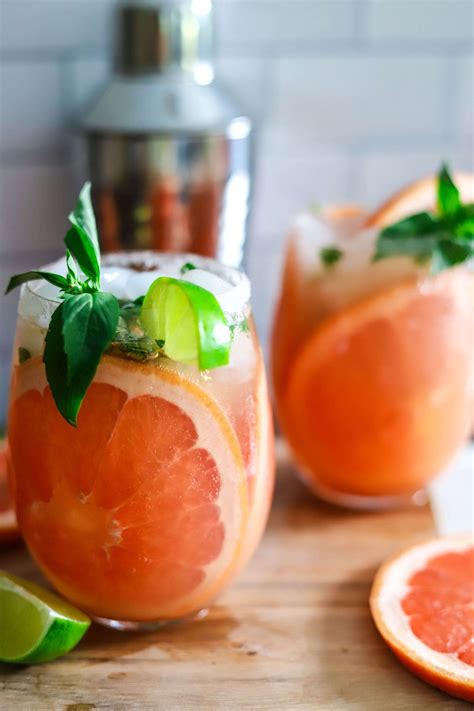 Grapefruit Basil Greyhound Cocktail Recipe | Swift Wellness | Recipe ...