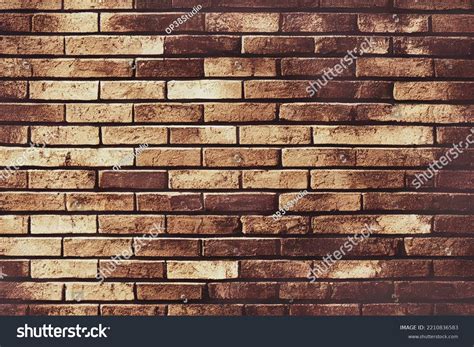 Brick Wall Brown Color Wallpaper Made Stock Illustration 2210836583 ...