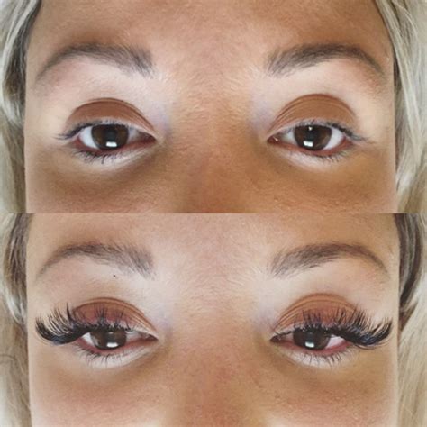 Before & after eyelash extensions by @BBeautyca Toronto beauty studio #eyelashextensions # ...