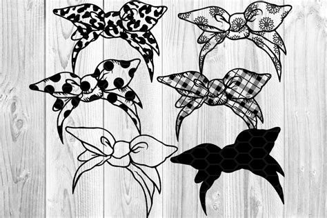 Messy Bun Bandana Mom Life SVG Clip Art By Mandala Creator | TheHungryJPEG