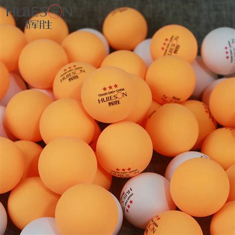 Huieson 50Pcs/Pack 3 Star New Material Table Tennis Balls 40+ ABS Plastic Ping Pong Balls Table ...