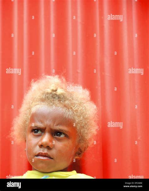 Blond child vanuatu hi-res stock photography and images - Alamy
