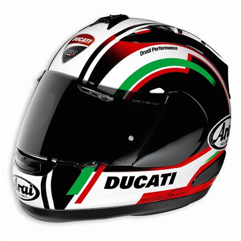 DUCATI CORSE 12 FULL FACE HELMET BY ARAI Produced by Arai for Ducati and designed to ensure ...