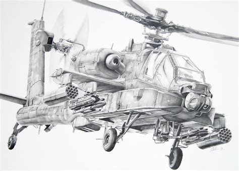 Apache Helicopter Sketch at PaintingValley.com | Explore collection of Apache Helicopter Sketch