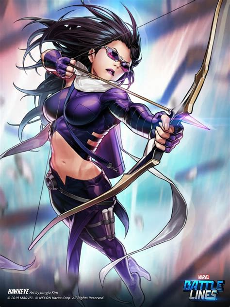 ArtStation - Marvel Battle Lines Artwork - Hawkeye (Kate Bishop)