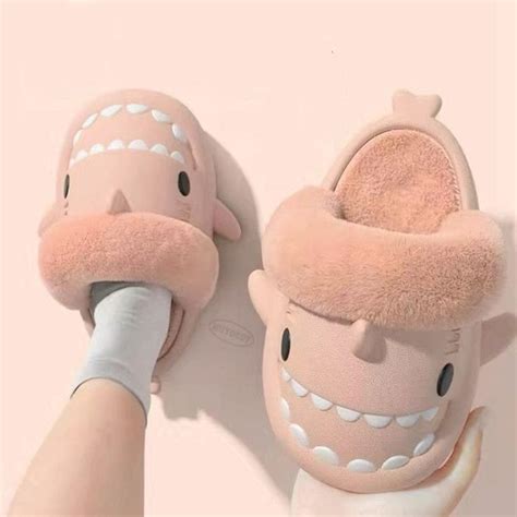 Shark Plush Slippers in 2023 | Slippers, Shark plush, Shark slippers