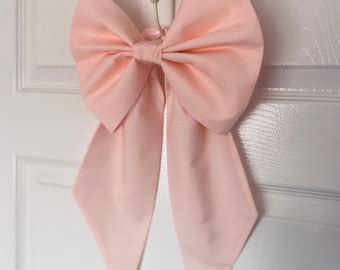 Crib Bow Large Baby Pink, Powder Pink, Blush Pink, White, Blue or Grey Cot Bow Bumper Bow ...