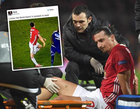 Man United fans react to Zlatan Ibrahimovic's injury against Anderlecht ...