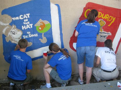 Boeing Service Day | Volunteers painting books in the readin… | City Year | Flickr