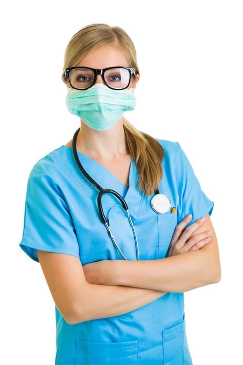 Woman in Medical Doctor Suit Stock Image - Image of practitioner ...