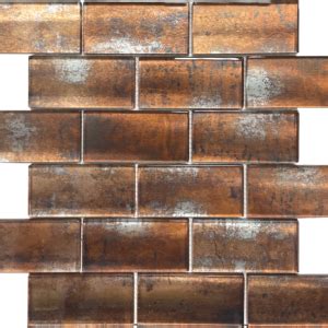 Copper Subway Glass - Mosaic & Tile Depot MTD