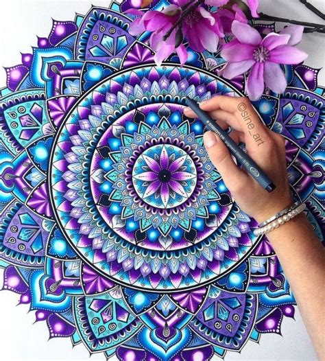 93 inspirierende Bilder zum Zeichnen | Mandala art, Mandala drawing ...