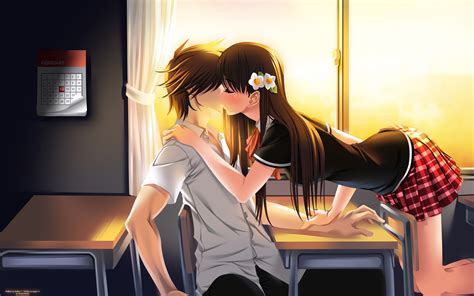 queen bonjourno - Where is this image of a girl in a black top kissing a boy from? - Anime ...