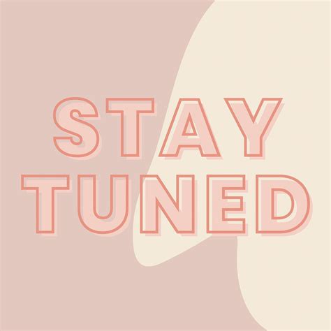 Stay tuned typography on a brown and beige background vector | free image by rawpixel.com ...