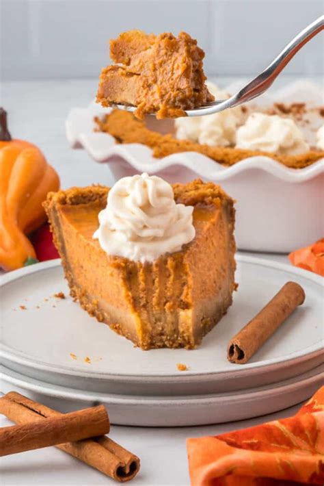 Easy Pumpkin Pie with Graham Cracker Crust | She's Not Cookin'