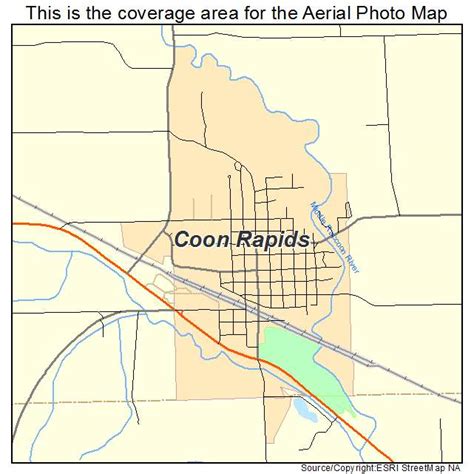 Aerial Photography Map of Coon Rapids, IA Iowa