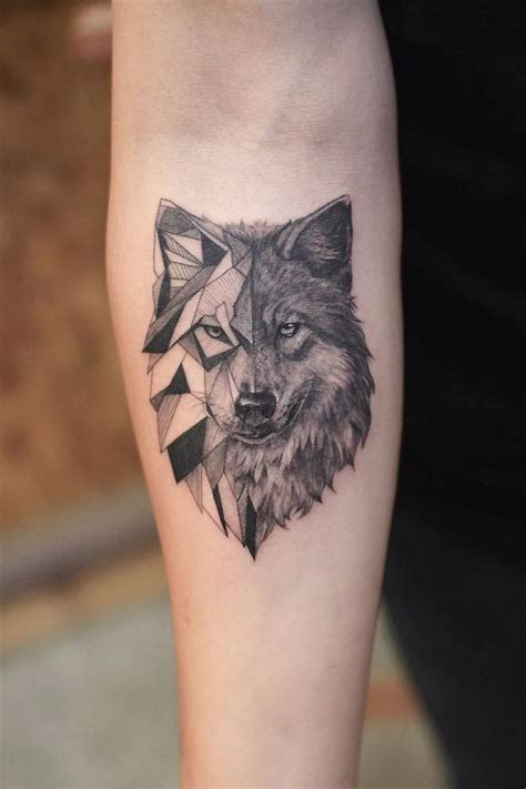 RO_ | By RO. Robert Pavez • Real & Geometric Wolf 🐺 • Done in studio ZOI TATTOO • Stockholm 🇸🇪 ...