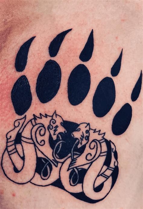 Native Bear Claw Tattoo