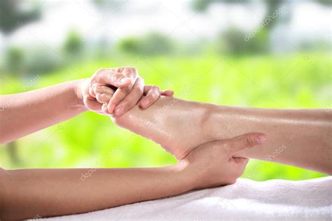 Healthy Foot Massage — Stock Photo © leolintang #84793974