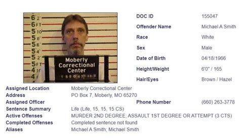 Missouri Inmate Search - MO Department of Corrections Inmate Locator