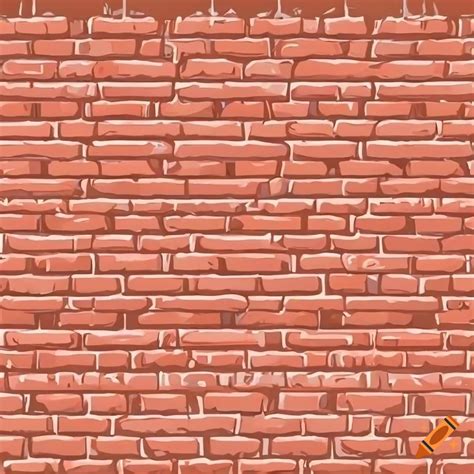 Cartoon brick wall texture on Craiyon