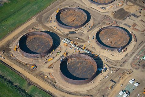 Aerial Photo | Crude Oil Tank Construction