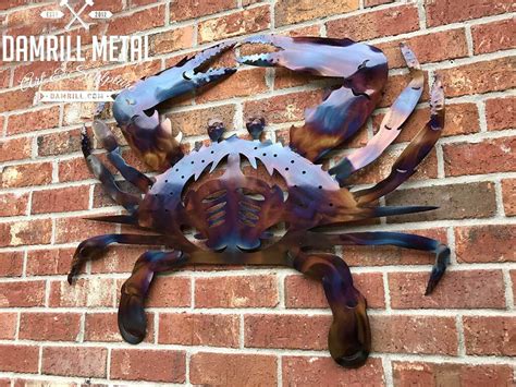 Blue Crab Metal Art– Damrill Metal Sculpture