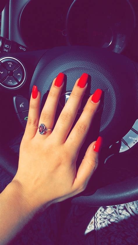 Pin by Ally Robles on Nails | Red acrylic nails, Best acrylic nails, Gel nails