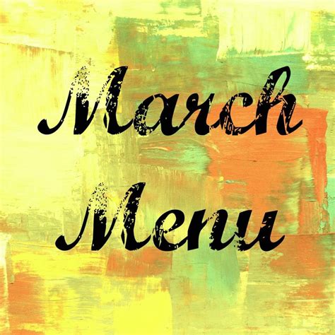 March Menu | Coffee With Us 3