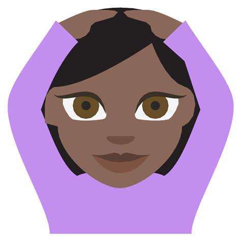 Person Gesturing Ok Dark Skin Tone Vector SVG Icon - SVG Repo