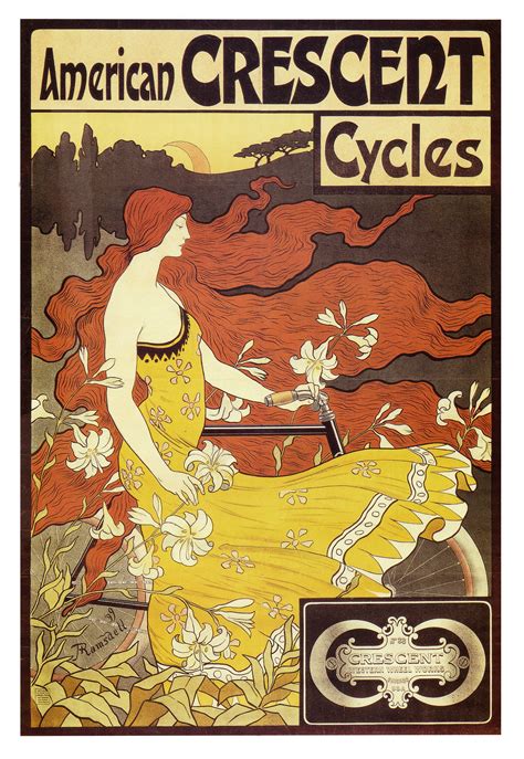 bicycle beauty | Art nouveau poster, Cycling art print, Bike poster