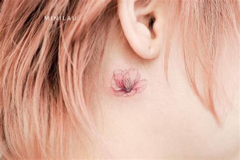 Behind The Ear Star Tattoos