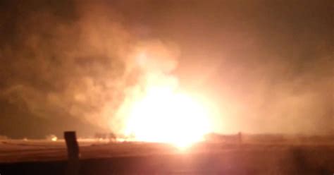 Massive gas pipeline explosion caught on tape - CBS News