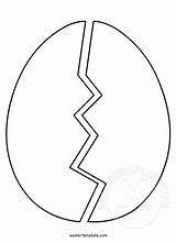 Cracked Egg coloring Page  Easter Template sketch template