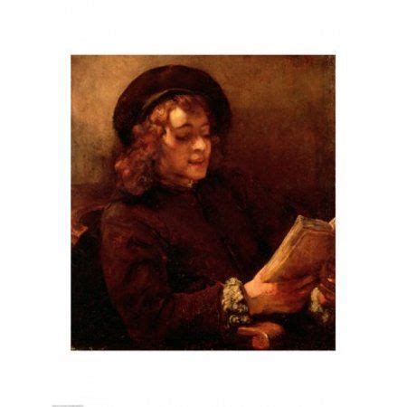 Titus Reading c1656-57 Canvas Art - Rembrandt van Rijn (18 x 24) | Rijn, Rembrandt van rijn ...