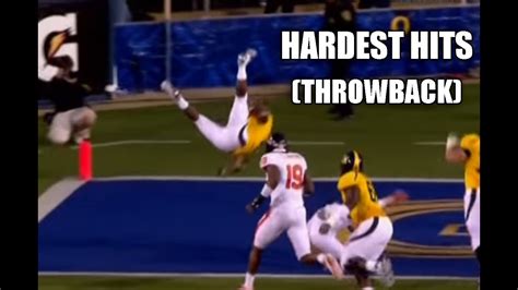 Hardest Hits in College Football - Top 25 (THROWBACK) - YouTube