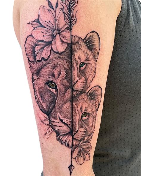 80+ Lion Tattoo Ideas and Trending Designs | Lioness and cub tattoo ...