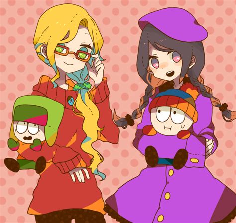 stan marsh, kyle broflovski, wendy testaburger, and bebe stevens (south park) drawn by maco22 ...