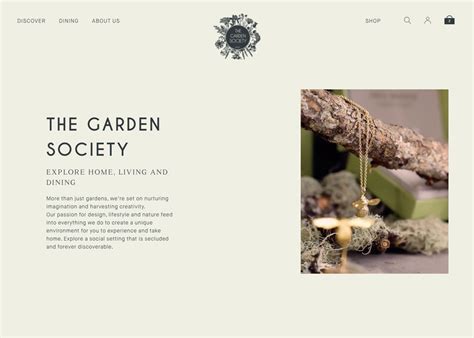 The garden Society - Awwwards Honorable Mention