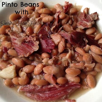 Pinto Beans with Smoked Ham Hocks Turnips 2 Tangerines