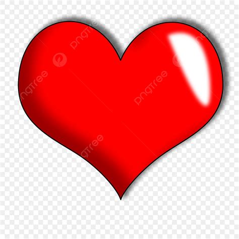 Three Dimensional Clipart Transparent PNG Hd, Three Dimensional Red Love Heart Clipart, Red ...
