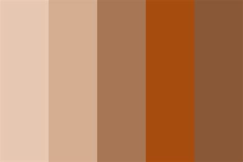 Brown Nude Orange Color Palette