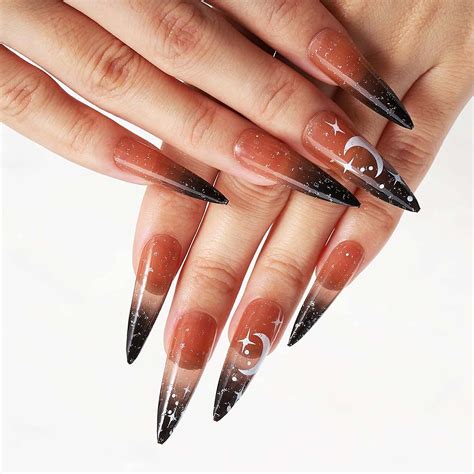 Black Ombre Stiletto Nails | ubicaciondepersonas.cdmx.gob.mx