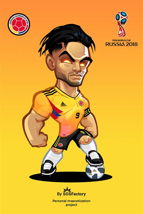 Russia 2018 Falcao Football Player Drawing, Cute Football Players, Soccer Team, Football Fever ...